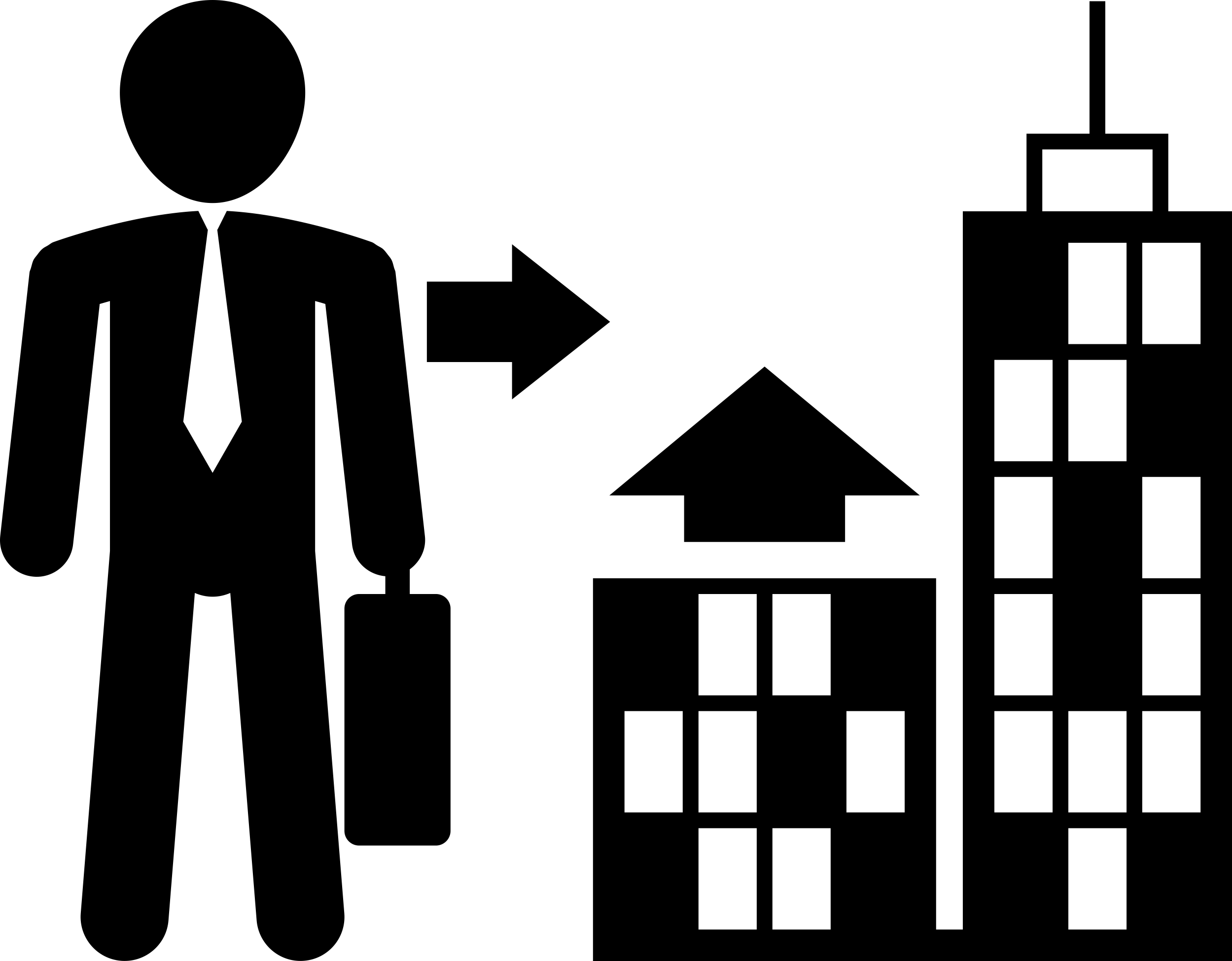 Businessman With Suitcase Going To Work In A City Laser Cut Svg File Free Vectors